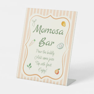 Signe De Table Baby shower local Momosa Bar