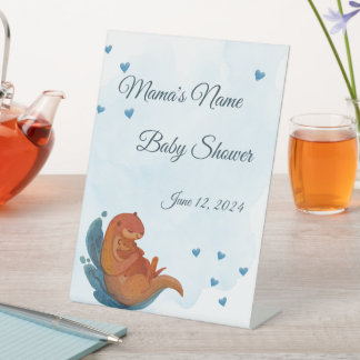 Signe De Table Baby shower Mama & Me Otter