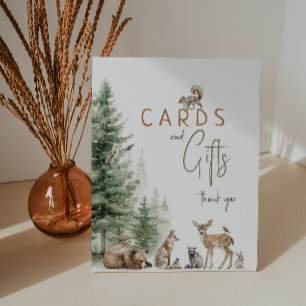 Signe De Table Baby showers de cartes et cadeaux pour animaux de
