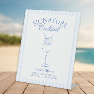 Signe De Table Bachelorette Côtière Signature Cocktail