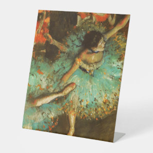 Signe De Table Ballerina Dance Green Dancer Edger Degas Peinture