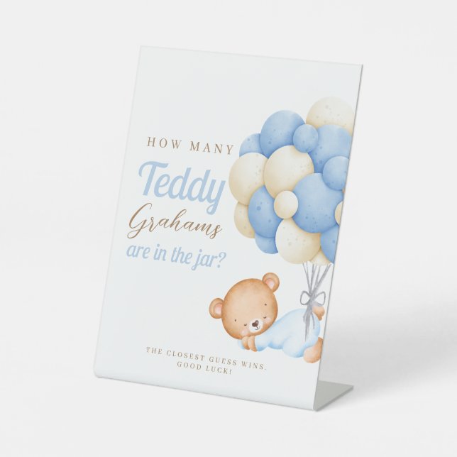 Signe De Table Ballons d'ours en peluche Combien de Grahams (Recto)