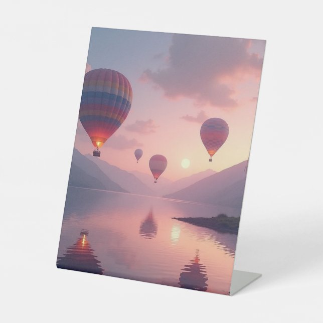 Signe De Table Balloon Adventure Dreams (Recto)