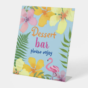 Signe De Table Bar à desserts Luau
