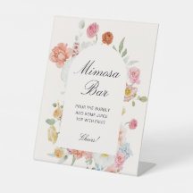 Bar à mimosa d'arche de fleurs printanières coloré