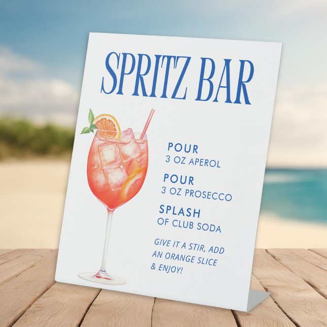 Signe De Table Bar à Spritz Aperol (Créateur téléchargé)