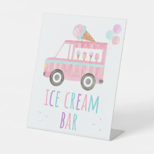 Signe De Table Bar Crème de glace Anniversaire