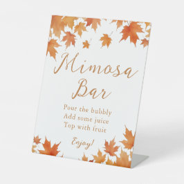 Signe De Table Bar Mimosa Fête des mariées Automne