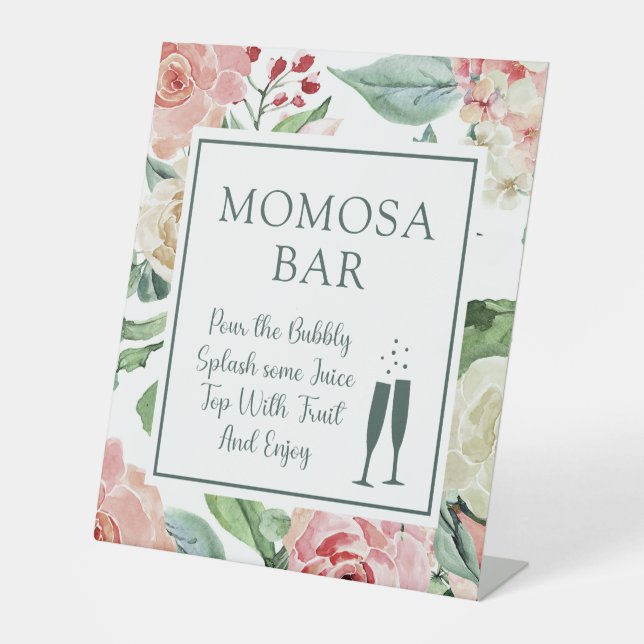 Signe De Table Bar Momosa Floral (Recto)