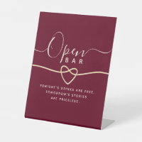 Bar ouvert mariage rouge Bourgogne
