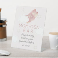 Barre à Mom-osa Baby Shower Ours en Gélatine Rose