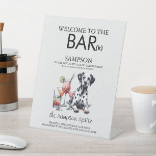 Signe De Table Barre Dalmation