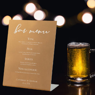 Signe De Table Barre de Mariage de automne de tonalité Rustique G