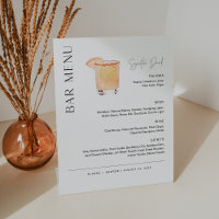 Barre Mariage HARLOW Menu, Boisson Signature