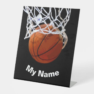 Signe De Table Basket-ball Votre nom Personnalisé