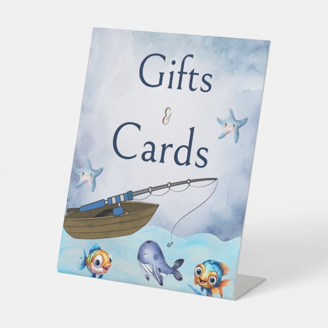 Signe De Table Bateau de pêche - Cadeaux et cartes (Recto)