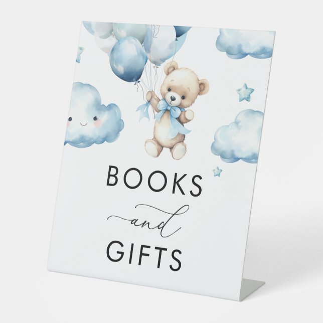Signe De Table bearly wait teddy ours baby shower livre & cadeaux (Recto)