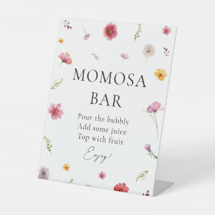 Signe De Table Bébé en Fleur Douche Momosa Bar