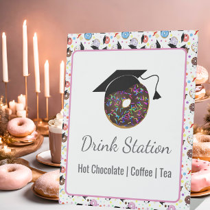 Signe De Table Beignets et Diplômes Station de Boissons pour la R