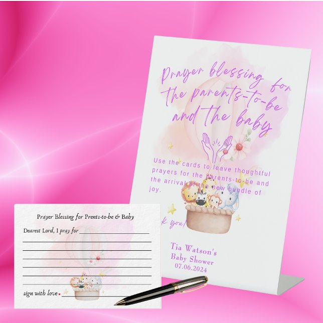 Signe De Table Bénédiction de prière pour les parents et bébé (Créateur téléchargé)