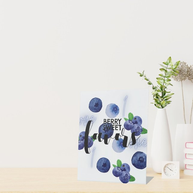 Signe De Table Berry First | 1er anniversaire | Blueberry | Faveu (Créateur téléchargé)