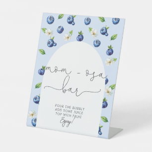 Signe De Table Berry Sweet Baby shower Blueberry Mom-osa Bar