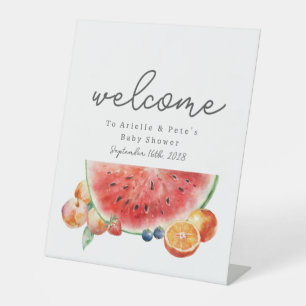 Signe De Table Berry Sweet Fruit Baby Shower Welcome Watermelon