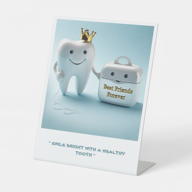 SIGNE DE TABLE " BEST AMIS FOREVER : TOOH ET FLOSS " (Recto)