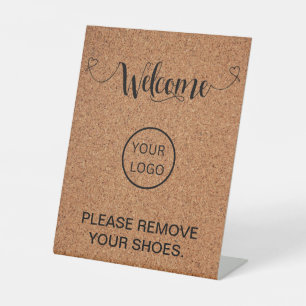 Signe De Table Bienvenue Accueil Veuillez Supprimer Vos Chaussure