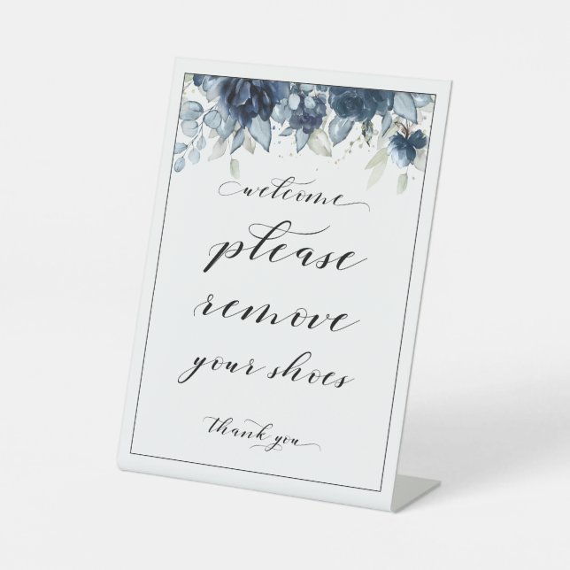 Signe De Table Bienvenue S'Il Vous Plaît Enlever Vos Chaussures P (Recto)