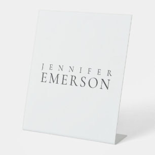 Signe De Table Blanc noir minimaliste moderne simple