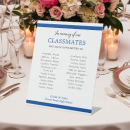 Signe De Table Bleu En Mémoire De Nos Camarades Réunion Honte