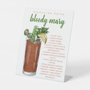 Signe De Table Bloody Mary Recette Signature Boire