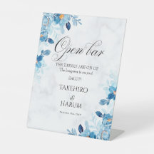 Blue Elegant flower summer wedding