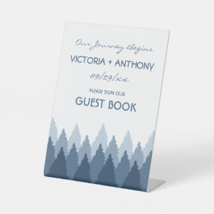 Signe De Table Blue Forest Range Mariage de bois
