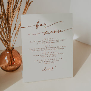 Signe De Table Boho Chic Bohemian Cream Mariage Bar