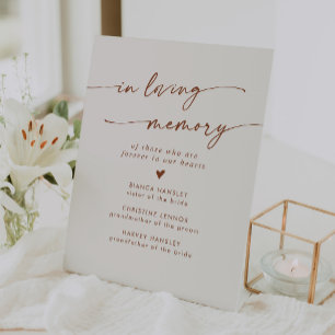 Signe De Table Boho Chic Bohemian Cream Mariage En Mémoire D'Amou