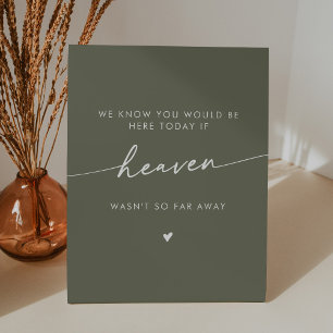 Signe De Table Boho Chic Heaven Olive Green Mariage Memorial