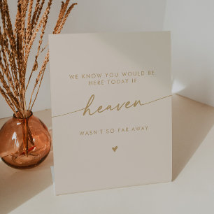 Signe De Table Boho Chic Heaven Vintage Gold Mariage Memorial