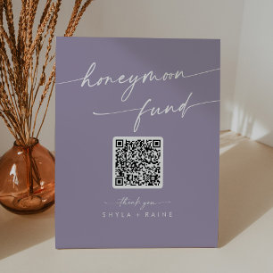 Signe De Table Boho Chic Lavender Purple Mariage Honmoon Fund
