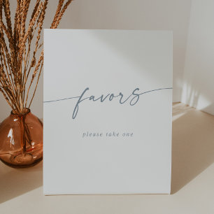 Signe De Table Boho Chic Moderne Ardoise Bleu Mariage Faveurs