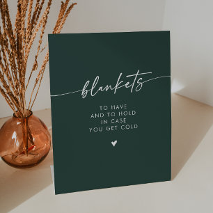 Signe De Table Boho Chic moderne Emerald Green Blanche Mariage