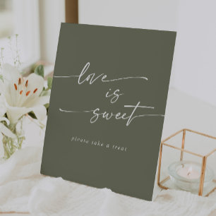 Signe De Table Boho Chic Olive Green Love Is Sweet Mariage