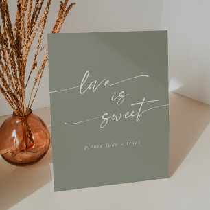 Signe De Table Boho Chic Sage Green Love Is Sweet Mariage