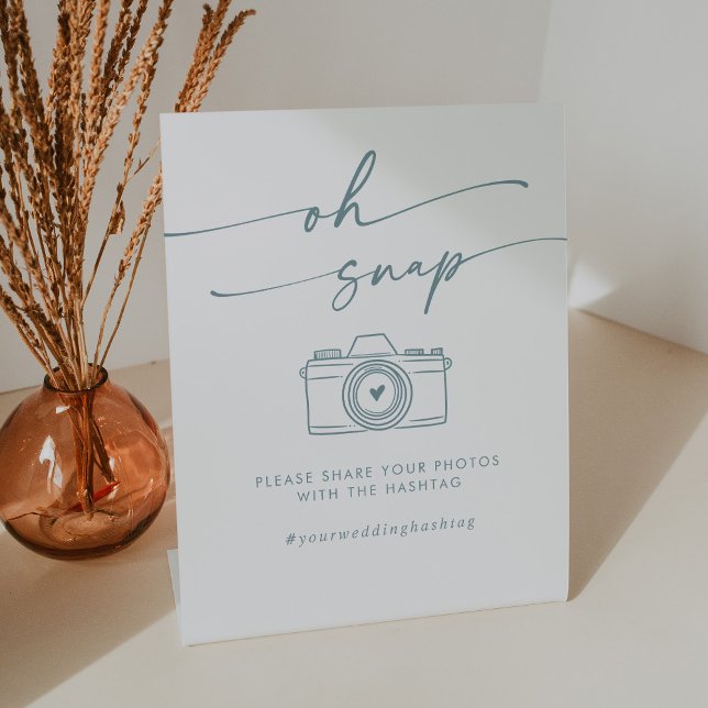 Signe De Table Boho Chic Turquoise et blanc Oh Snap Mariage Hasht (Créateur téléchargé)