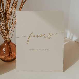 Signe De Table Boho Chic Vintage Gold Wedding Faveurs