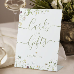 Signe De Table Boho Fleur sauvage rustique Cartes De Mariage Et C