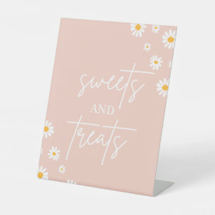 Signe De Table Boho Floral Daisy Super Anniversaire Sweets & Trai