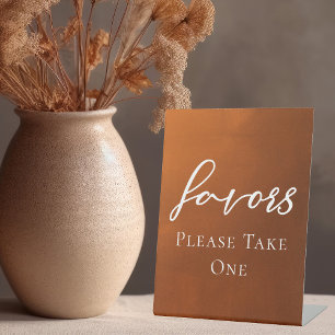 Signe De Table Boho Orange Brûlé Automne Mariage Accueil Faveurs