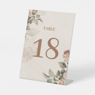 Signe De Table Boho Rustic Terracotta Floral Wedding |